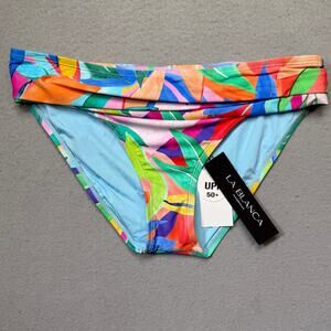 La Blanca Women's Tropi-Flage Shirred Hipster Bikini Bottoms multi 8 $73